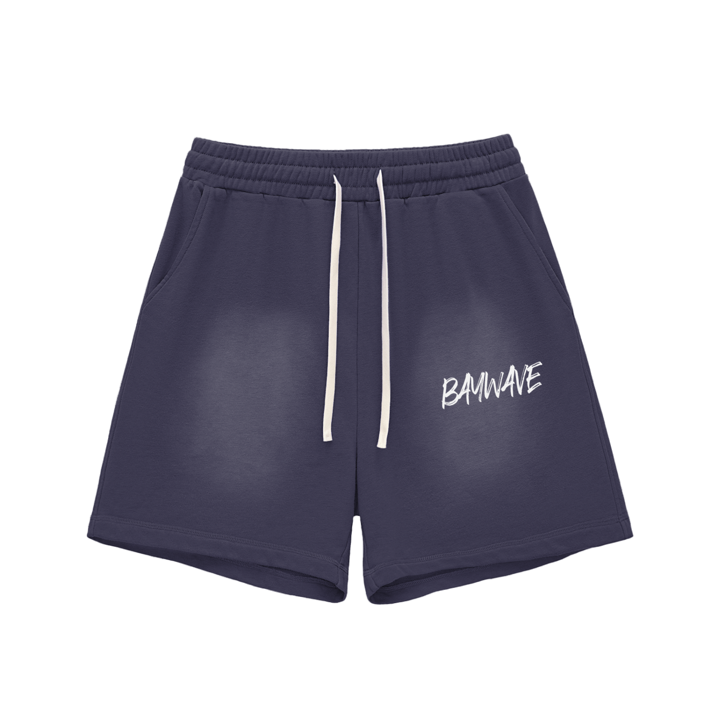 Sun Fade Raw Edge Cotton Shorts