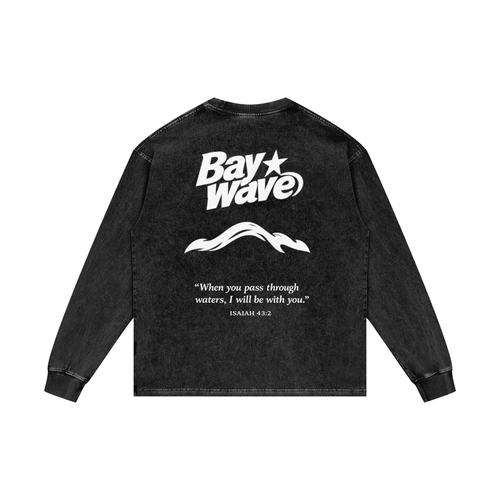 Acid Wash Oversize Long Sleeve T-Shirt