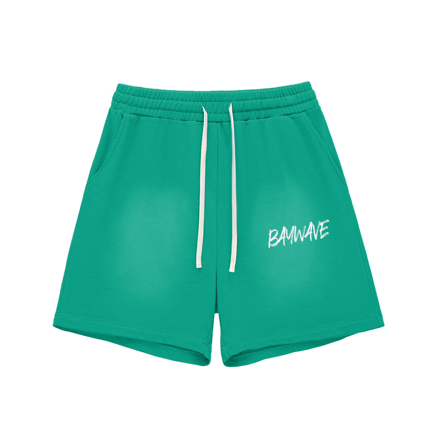 Sun Fade Raw Edge Cotton Shorts