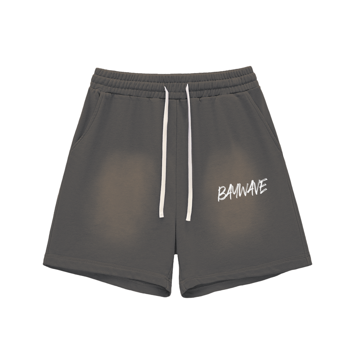 Sun Fade Raw Edge Cotton Shorts