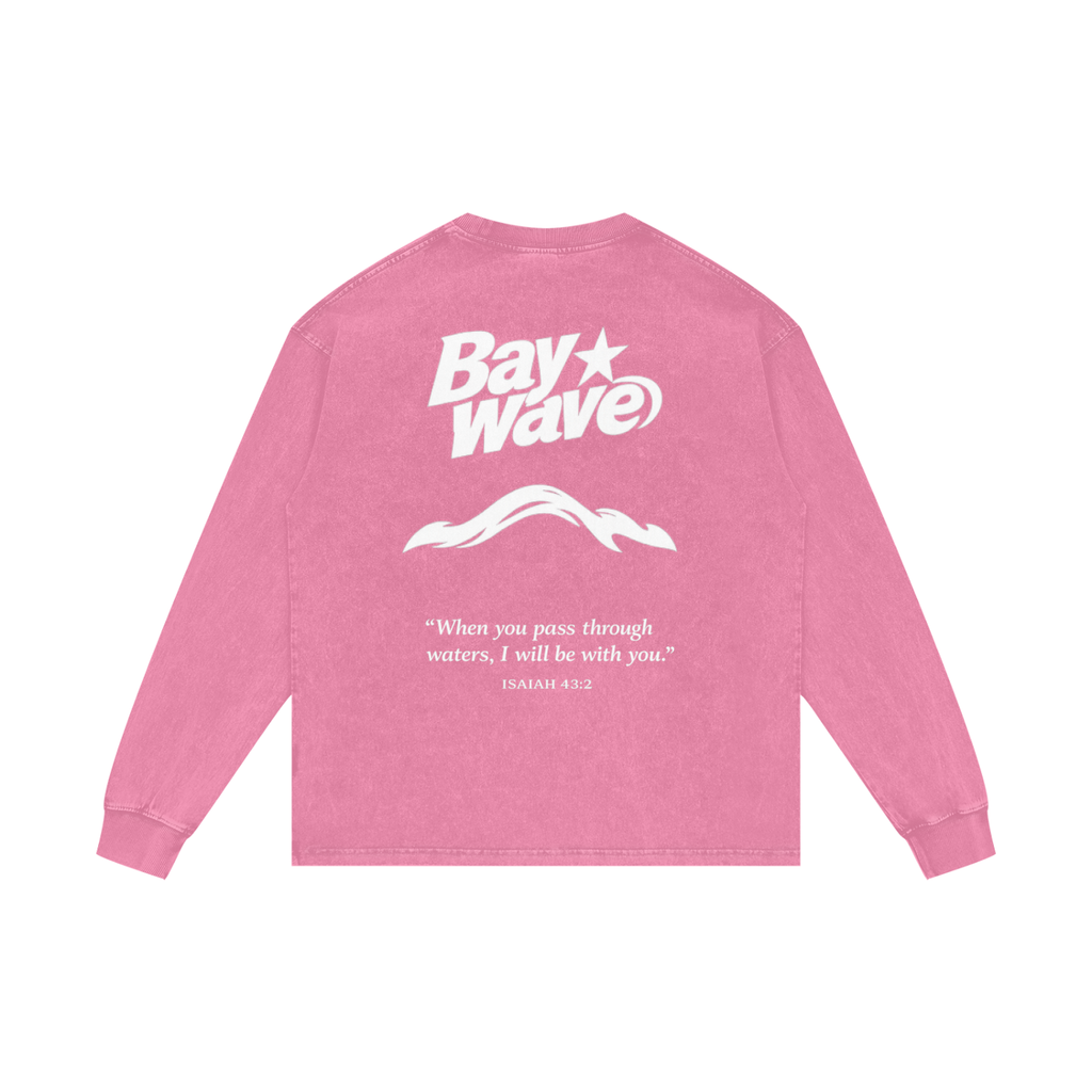 Acid Wash Oversize Long Sleeve T-Shirt