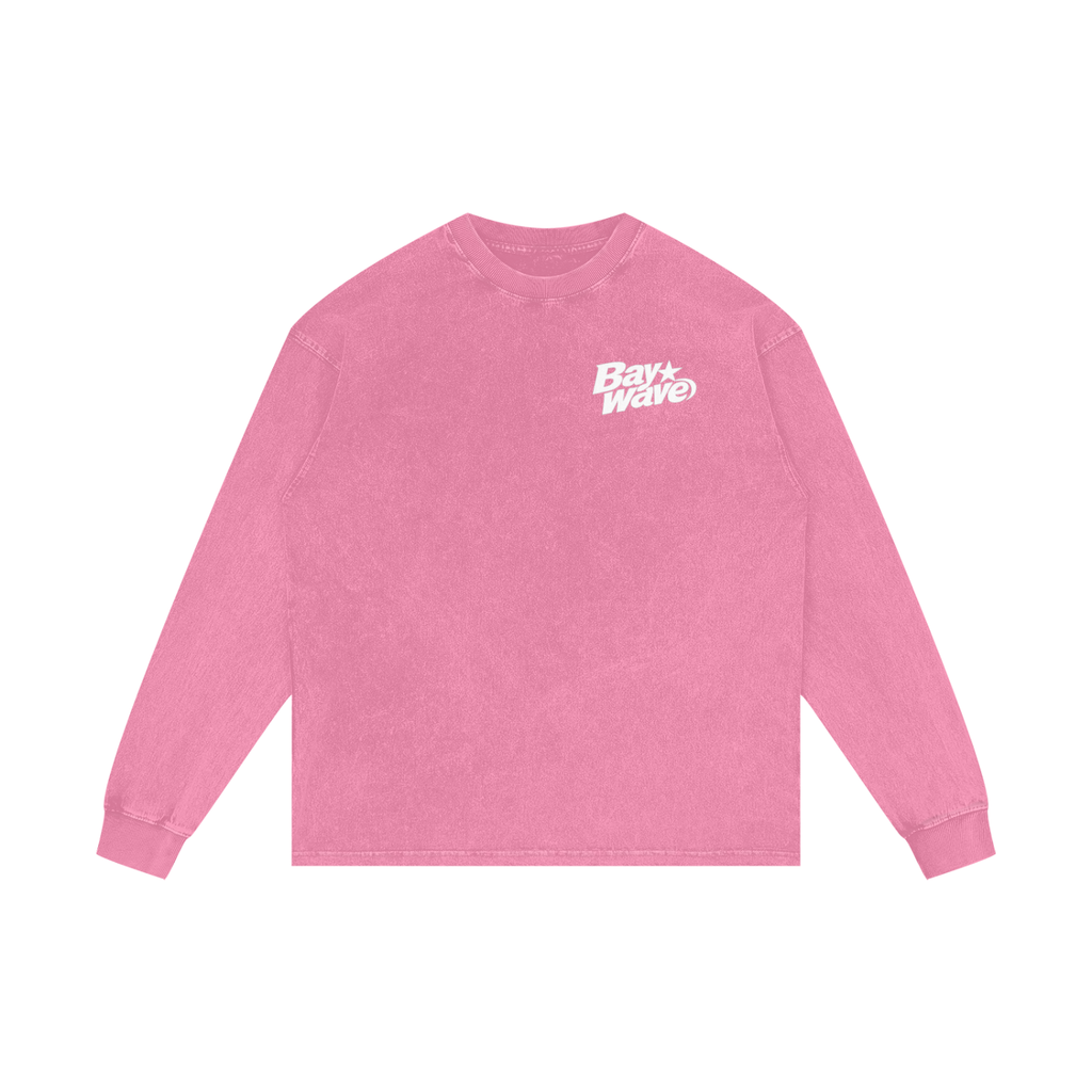 Acid Wash Oversize Long Sleeve T-Shirt